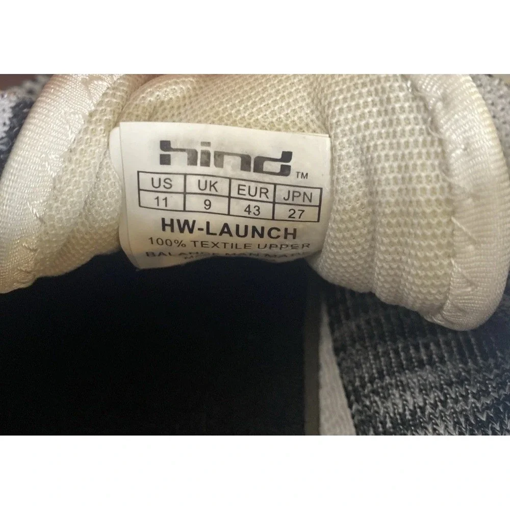 Hind‎ Black/White HW Launch Knit Mesh Athletic Women's Shoes Sneakers, Size 11